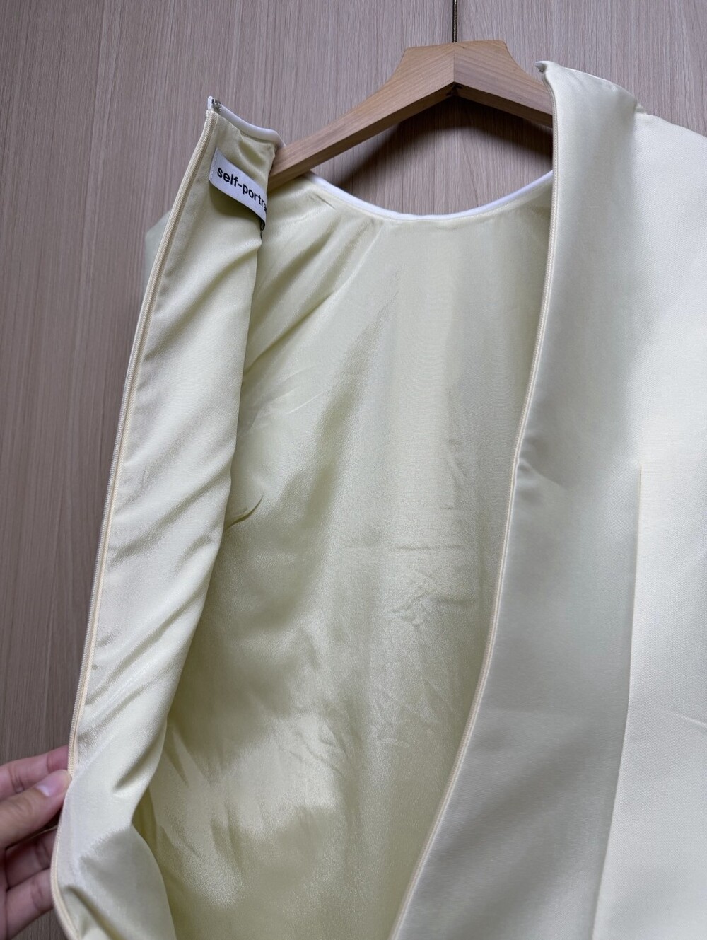 Self PortraitYellow Taffeta Bow Mini Dress - Picture 13 of 16